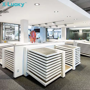 Nouveau style pierre organisateur étagère bardage <span class=keywords><strong>dalle</strong></span> carreaux de céramique sol présentoir <span class=keywords><strong>horizontal</strong></span> tirer <span class=keywords><strong>dalle</strong></span> pousser carreaux présentoir - Product Image 2