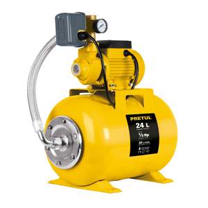 ปั๊มน้ำไฮโดรนิวเมติกขนาด24ลิตร1/2แรงม้า HIDR-1 2X24P - Product Image 2