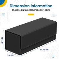 Boîte de rangement de cartes à collectionner avec fermeture magnétique Commander Card Storage Box Holding 600 + Sleeved Tcg Sport Cards
