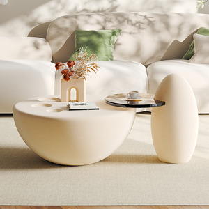 Mesa de centro pequeña roja de red de estilo crema moderna, sentido artístico avanzado, combinación de garra de gato bonita <span class=keywords><strong>para</strong></span> decoración moderna del hogar - Product Image 2