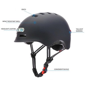 Bike Helmets for Adults <b>Bicycle</b> Helmet for Adults Cycling Safety Helmet With Warning <b>Light</b> Scooter Helmet With Rear <b>Light</b> - Product Image 3