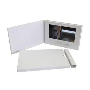 7 inch IPS Wedding Video greeting card Manufacturer Wholesale gift LCD linen video brochure