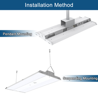 Lámpara Lineal de Alta Potencia de 110W y 2 Pies, 200lm/W, ETL DLC 6.0, 4000-5000K Ajustable, Garantía de 5 Años, Iluminación para Hangares de Aviones
