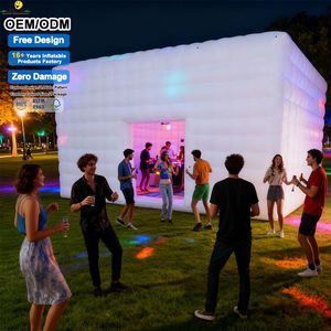 Carpa Cubo LED Inflable Grande, Comercial, Portátil, Impermeable, Resistente al Viento y al <span class=keywords><strong>Sol</strong></span>, con Ventilador Incorporado, Fácil de Instalar, para Fiestas - Product Image 3