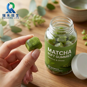 Gummies de Matcha Premium RH, Complément Beauté Adulte, Sans Sucre Ajouté, Faible Teneur en Calories, Bouteille de 60 Unités, Certifié HALAL - Product Image 5