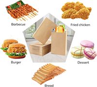 Sacs d'emballage alimentaire jetables en aluminium, épais, résistants à l'huile, pour la conservation de la chaleur, 4,7x1,6x7,7 pouces, 0,1-0,25 mm, cadeau