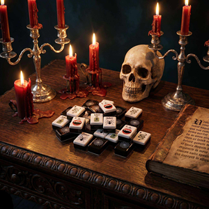 Jeu de Mahjong Américain Classique, Coffret Cadeau pour les Fêtes, Tuiles de Mahjong pour Halloween - Product Image 6