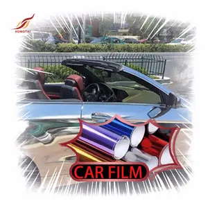 new vehicle color change wraps sticker chrome wrapping black vinyl cast mirror car wrap