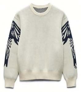 Pull-over confortable à col ras du cou en tricot de coton de haute qualité pour hommes - Product Image 6