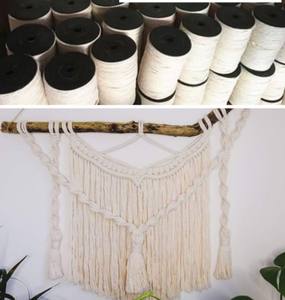 Corde en <span class=keywords><strong>macramé</strong></span> 100% <span class=keywords><strong>coton</strong></span> naturel Matériau en fibre souple et flexible de haute qualité - Product Image 5
