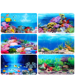 <span class=keywords><strong>Fondo</strong></span> de tanque de <span class=keywords><strong>peces</strong></span> de 2 lados, <span class=keywords><strong>fondo</strong></span> de río y lago, acuario de tamaño completo para opción - Product Image 3