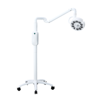 Lampe LED verticale mobile à fixation au plafond pour salles d'opération, salons de beauté et cliniques dentaires - Lampe d'examen sans ombre