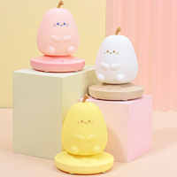 Silicone Touch Control Bedside Slaaplamp Dimbare Lamp USB Oplaadbaar Aangepaste IP Figuur Vormgeving Peer Nachtlamp