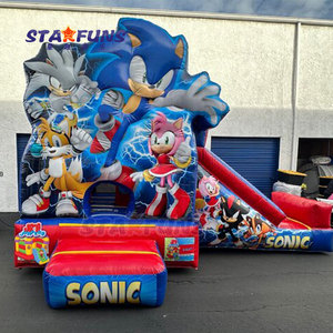Gorila inflable al aire libre Casa de rebote con tobogán niños Sonic <span class=keywords><strong>Castillo</strong></span> hinchable el erizo <span class=keywords><strong>Castillo</strong></span> de salto inflable Jumper - Product Image 6
