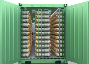 Conteneur d'agriculture hydroponique complet en acier inoxydable de 20 pieds 40HQ pour la culture de champignons, avec moteur et pompe - Product Image 4