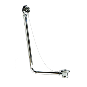 Scarico e <span class=keywords><strong>Sifone</strong></span> per Vasca da Bagno BGL in Ottone Massiccio <span class=keywords><strong>Cromato</strong></span>, Design Tradizionale con Elegante Catena, 1,5 Pollici - Product Image 2
