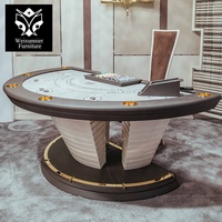 Table de Blackjack Moderne Personnalisée avec Porte-Gobelets en Acier Inoxydable pour Salle de Jeux de Luxe à Domicile, Mobilier de Casino