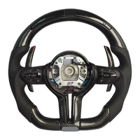 Volant de direction compétitif HXHY en fibre de carbone avec LED pour BMW M Sport, compatible avec les séries BMW E/F M3 M5 E46 F10 F30 F20 F12 F80 F82 F34