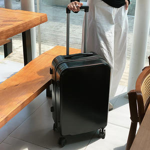 Valise cabine unie 20 pouces légère avec roulettes pivotantes, bagage de voyage unisexe avec serrure à combinaison et fermeture éclair - Product Image 5