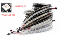 Bande de led en vrac ws2812b dream colour pixel led strip 3 ans de garantie rgb 30 60 144 w2812b ws2812 rgbic adressable led ws2812b