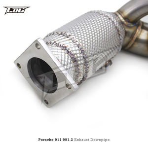 Tubo de bajada para <span class=keywords><strong>PORSCHE</strong></span> 911 <span class=keywords><strong>991</strong></span>/<span class=keywords><strong>991</strong></span>.2 Carrera 3,0 2011 + Tubos de escape Sistema de tubo de bajada de escape de acero inoxidable - Product Image 4
