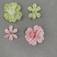 ZSY 3D fleur brodé Patch avec perles perles femmes bricolage robe de mariée Applique dentelle paillettes décorées pour un design personnalisé
