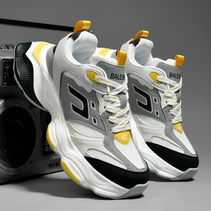Vente en gros de chaussures de sport décontractées tendance pour hommes avec semelle épaisse et hauteur augmentée Sneaker Chaussures à lacets pour unisexe - Product Image 5