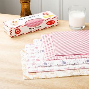 Custom Heart Print Disposable Food <b>Wrap</b> Kraft Material Baking Cakes Bread Burgers Fries Greaseproof Packaging <b>Paper</b> - Product Image 2