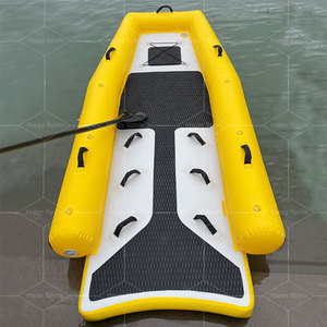Equipo de rescate marino profesional Tablero de trineo de rescate de jet ski de surf inflable portátil con teca para salvavidas - Product Image 4