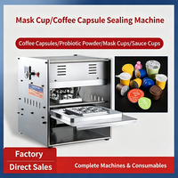 Machine de scellage semi-automatique pour capsules de café de 37 mm de diamètre et 15 ml, scelleuse en aluminium pour capsules K Cup