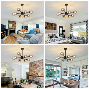 Nordic creativo a 8 <span class=keywords><strong>teste</strong></span> moderna camera da letto sala da pranzo lampade a sospensione lampada da soffitto a led lampadari di lusso per cucina ufficio - Product Image 6