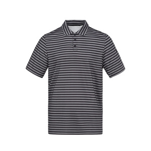 Camisetas Personalizadas de Algodón 100% a Rayas para Hombre, con Etiqueta Minimalista, Base de Rayas Sólidas, Tejido Premium Transpirable en el Cuello - Product Image 1
