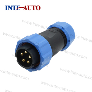 Conectores de Cable Circulares IP68, Conector de Cable <span class=keywords><strong>SP</strong></span> 13 17 21 Personalizado de 4 5 6 Pines, Conector de Brida de Cable Impermeable M19 de <span class=keywords><strong>2</strong></span> 3 4 5 Pines - Product Image 2