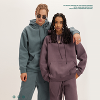 Ensemble de survêtement unisexe surdimensionné de haute qualité confortable en coton avec sweat-shirt et pantalon de jogging pour femme 2022