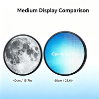 Nouvel écran LED circulaire P1.8 de petite taille, 25 cm, 32 cm, 40 cm, 60 cm, écran LED circulaire, mur vidéo LED pour la décoration des magasins de détail