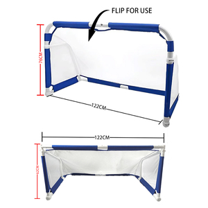 อุปกรณ์พับได้5 * 3FT เป้าหมายฟุตบอลปากีสถานสีดำและสีขาว/สีดำและสีเหลืองถักทอแบบหกเหลี่ยม - Product Image 4