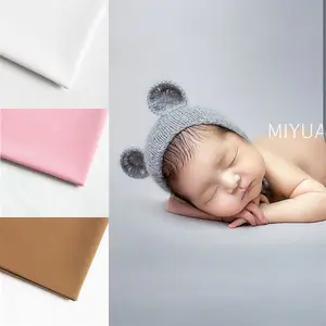 新生儿摄影摄影道具背景布婴儿满月摄影服装工作室牛奶天鹅绒毯