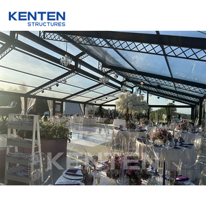 Clearspan địa điểm 20x30 30x30 30x50 50 50x50 rõ ràng Top marquee sự kiện nhựa nhiệm vụ nặng nề ngoài trời đỉnh atrium Lều Patio tán - Product Image 4