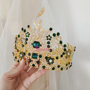 Corona Personalizzata per Concorsi di Bellezza Mondiali Tiara da Principessa Vintage Barocca Accessori per Capelli da Sposa - Product Image 6