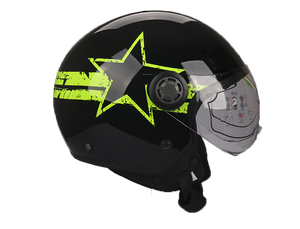 Casques de moto à double lentille 2023 NOUVEAU Modèle ouvert pour adultes, accessoires de moto, protection de la tête YA-662 M - Product Image 4