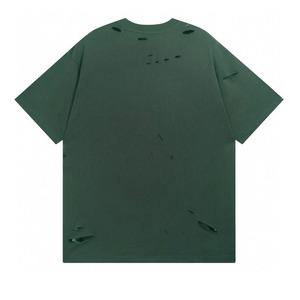HG1882 T-shirt personnalisé avec logo, lavé, style streetwear, coupe ample, surdimensionné, streetwear, t-shirt vierge coupé et cousu, vintage, délavé pour hommes - Product Image 2