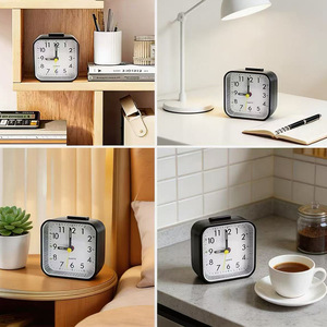 Reloj <span class=keywords><strong>Despertador</strong></span> Cuadrado de Cuarzo con Luz Nocturna y Función de Repetición, Reloj de Escritorio para el Hogar y el Dormitorio - Product Image 6