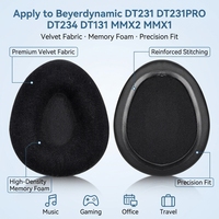 Coussinets de rechange avec casque DT231 DT231PRO DT234 DT131 MMX2 MMX1 Cuir doux pour la peau et mousse à mémoire de forme