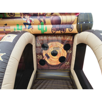 Arène de jeu gonflable Wild West 3 en PVC écologique pour l'extérieur