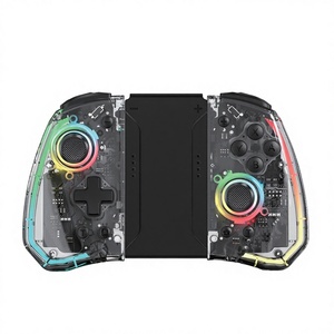 LinYuvo United Travel pour <span class=keywords><strong>Joy</strong></span>-<span class=keywords><strong>Con</strong></span> pour manette KS40, éclairage RGB, macro-programmation, gauche/droite, design transparent - Product Image 1