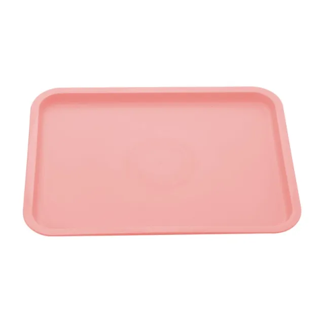 Plateau de thé de qualité supérieure pour hôtel et restaurant Plateau rectangulaire en plastique pour servir des fruits et des gâteaux Grand plateau