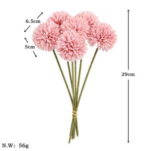 Cerisier artificiel pour décoration <span class=keywords><strong>de</strong></span> maison, 1 pièce, meilleur prix à faire soi-même, fleur <span class=keywords><strong>de</strong></span> <span class=keywords><strong>pompons</strong></span>, chrysanthème en soie - Product Image 5