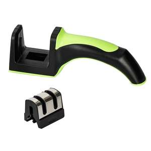 Afilador de cuchillos manual de acero inoxidable, herramienta de cocina multi-grano de 193 mm con mango ergonómico para uso doméstico - Product Image 5