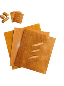 Papier d'emballage cadeau en forme de pain de marque LM, emballage exquis, motif en papier kraft, formes de baguette française, toasts, emballages de fête DIY - Product Image 2