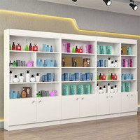 Présentoir mural cosmétique personnalisé pour centre commercial, vitrine de magasin de parfums, mobilier de magasin de détail, armoire de présentation cosmétique